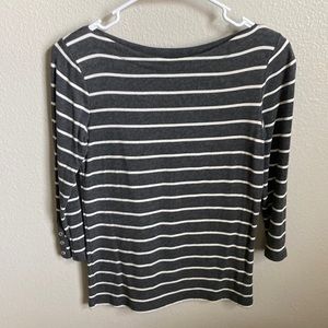 Willi Smith Grey/White Stripe shirt